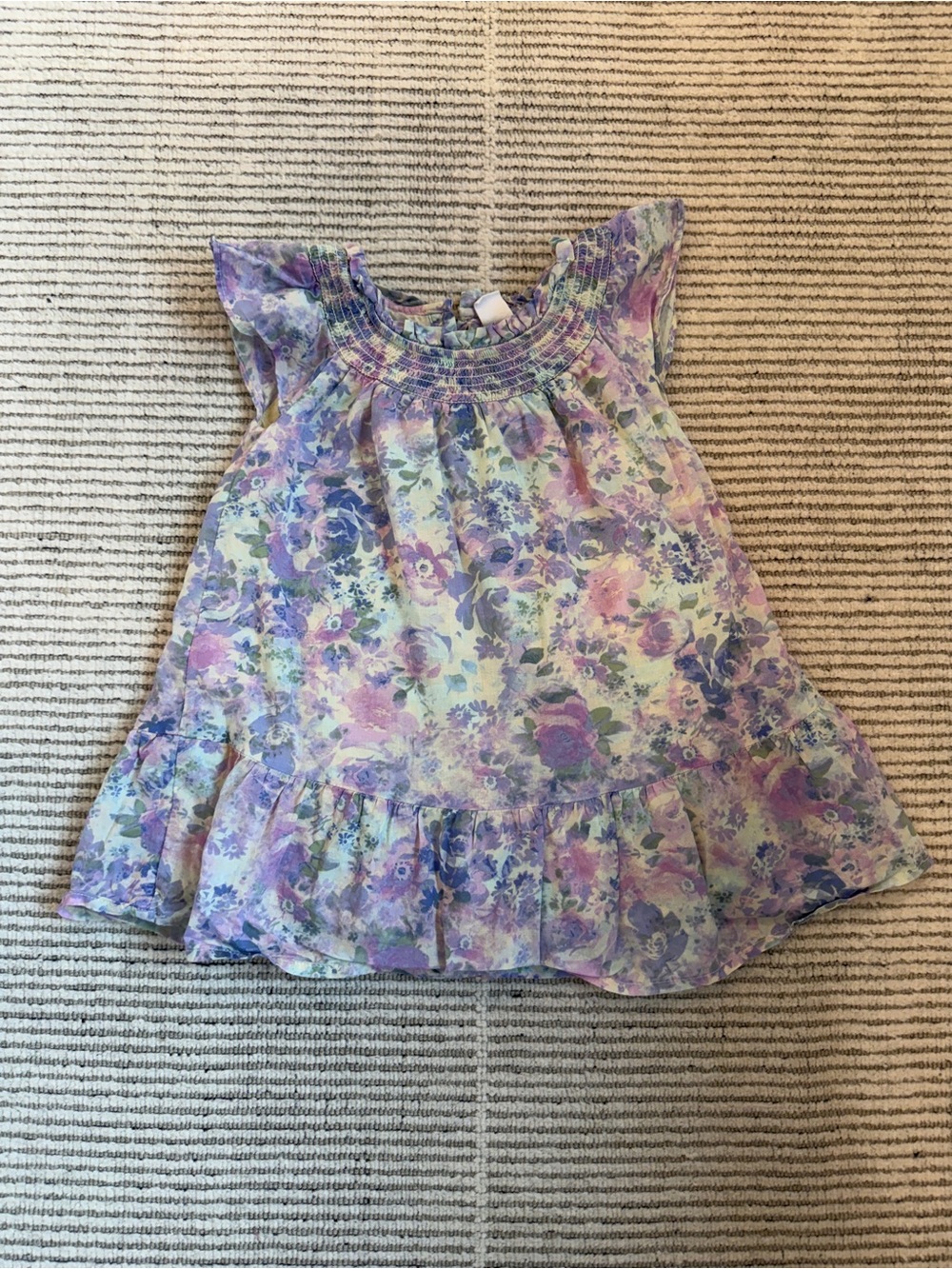 GAP Size 2 Floral Pastel Ruffle Dress